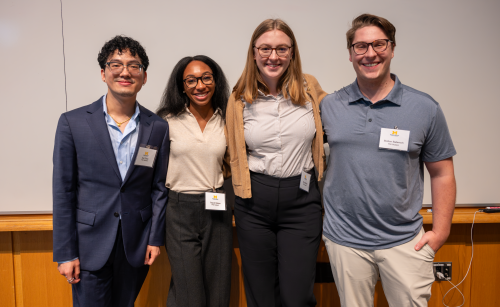 Moderators Neil Zhao, Thandiwe-Kesi Robbins, Paula Reichel and Bretton Badenoch